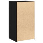 Buffet vidaXL Noir Chêne 30x42 5x93 cm Bois d'ingénierie