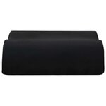 vidaXL Coussin d’assise Uni Noir 40 x 40 x 13 cm