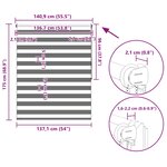 Store enrouleur tamisant 140 x 175 cm blanc
