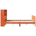 vidaXL Cadre de lit sans matelas cire marron 120x190cm bois pin massif