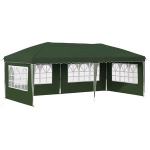 vidaXL Tente de fête pop-up 575 x 289 x 245 cm Vert