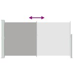 vidaXL Auvent latéral rétractable de patio 170x300 cm Gris