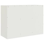 vidaXL Buffet blanc 99x39x73 cm acier