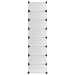 vidaXL Étagère à chaussures Transparent 93x36 5x140 cm PP