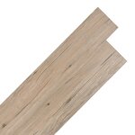 vidaXL Planches de plancher PVC autoadhésif 2 51 m² 2 mm Marron chêne