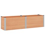 vidaXL Jardinière surélevée Marron 200 x 50 x 54 cm WPC et Aluminium