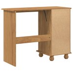 vidaXL Bureau 'ASKIM'avec tiroirs 95x40x75 cm en bois massif de pin