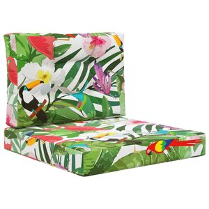 vidaXL Coussin de canapé d'extérieur 2 Pièces coloré Polyester