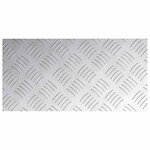 vidaXL Plaques à damier 4 Pièces Argent 40 x 20 cm Aluminium