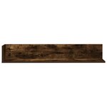 vidaXL Étagères murales 2 Pièces chêne fumé 100x16 5x16 5 cm