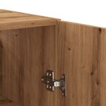 vidaXL Armoire murale chêne artisanal 69 5x34x90 cm