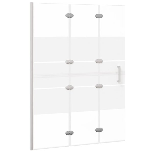 vidaXL Cabine de douche pliable ESG 100x140 cm Blanc