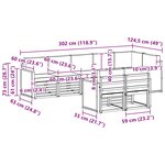 vidaXL Ensemble de canapés d'extérieur 7 pc