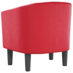 vidaXL Fauteuil rouge similicuir