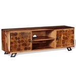 vidaXL Meuble TV Bois massif 120x30x40 cm