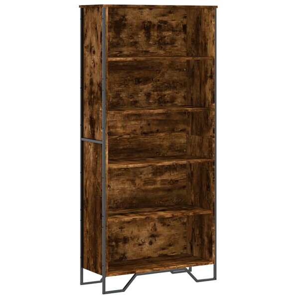 vidaXL Bibliothèque chêne fumé 80x31x169 cm bois d'ingénierie