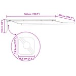 Store Manuel Rétractable vidaXL Blanc 500x300 cm
