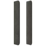 vidaXL Tête de lit avec oreilles Gris foncé 83x16x118/128 cm Velours