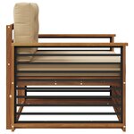 vidaXL Canapé d’extérieur Bois d'acacia massif et polyester