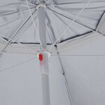 vidaXL Parasol de plage avec parois latérales anthracite 215 cm
