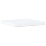 vidaXL Lit avec matelas Hvar crème 200x200 cm tissu