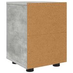 vidaXL Tables de chevet avec tiroir 2 Pièces Gris béton 30 5 x 30 x 43 cm
