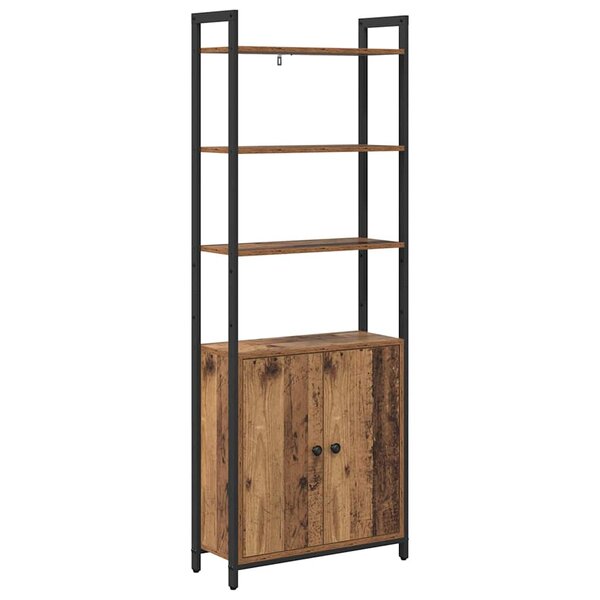 vidaXL Bibliothèque Bois Ancien 60 x 24 x 161 cm Bois d'ingénierie