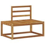 vidaXL Canapé d'extérieur en bout 2 Pièce Naturel 182 5 x 63 x 73 cm