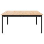 vidaXL Table basse Naturel 100 x 100 x 45 cm Bois de pin massif