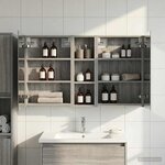 vidaXL Ensemble de Meubles de Salle de Bain 3 Pièces 100 x 10 5 x 60 5 cm