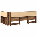 vidaXL Tête de lit de rangement Bois ancien 90 cm Bois d'ingénierie