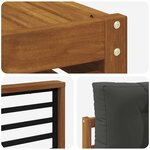 vidaXL Ensemble de canapés d'extérieur 9 pc Naturel et Anthracite