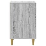 vidaXL Cabinet de chevet Sonoma gris 43 x 41 x 66 5 cm