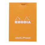 Bloc-Notes Agrafé Dotpad N°12 Orange - 8,5x12 cm - Pointillés Dot - 80 Feuilles Détachables