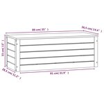 vidaXL Boîte de rangement 89x36 5x33 cm Bois massif de pin