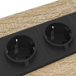 vidaXL Table de chevet avec tiroir 2 Pièces Chêne sonoma 30 x 48 x 61 cm