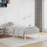 vidaXL Cadre de lit sans matelas 100x190 cm bois de pin massif