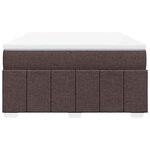 vidaXL Sommier à lattes de lit avec matelas Marron foncé 140x190 cm