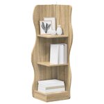 vidaXL Étagère d'angle Chêne Sonoma 34 x 33 x 102 cm Bois d'ingénierie