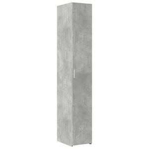 vidaXL Buffet haut gris béton 30x42 5x185 cm bois d'ingénierie