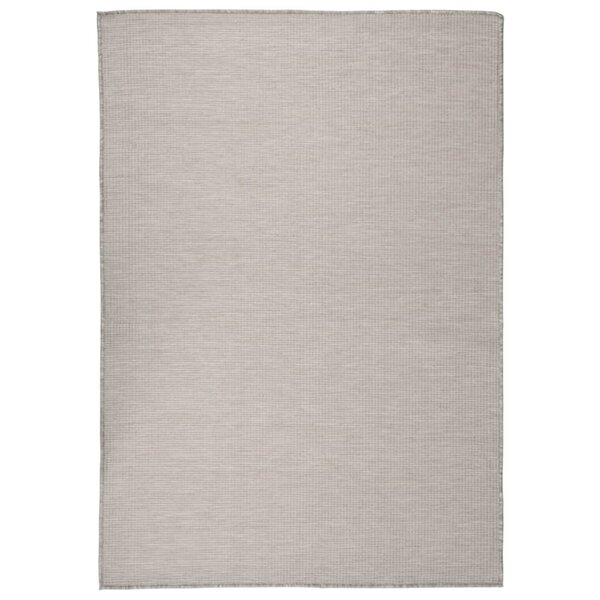 vidaXL Tapis à tissage plat d'extérieur 140x200 cm gris clair