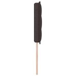 vidaXL Tête de lit Hauteur réglable Manuel Marron foncé 160 cm tissu