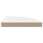 vidaXL Étagères d'angle flottantes 2Pièces blanc brillant 35x35x3 8cm MDF