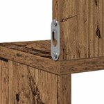 vidaXL Étagère d'angle murale vieux bois 20x20x127 5 cm
