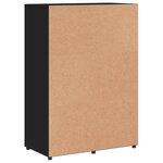 vidaXL Buffets 2 Pièces noir 60x31x84 cm bois d'ingénierie