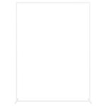 vidaXL Arche de mariage Blanc 150 x 49 5 x 200 cm Acier