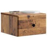 vidaXL Cabinet de chevet mural Bois ancien 34 5 x 33 x 20 cm