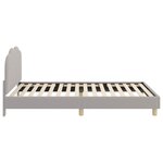 vidaXL Cadre de lit pour enfants avec tête de lit Gris clair 90x200 cm
