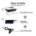Hp imprimante multifonctions mfp 137fnwlaser216356 mm150 feuilles