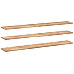 vidaXL Étagères flottantes 3 Pièces 120x20x2 cm acacia massif à l'huile